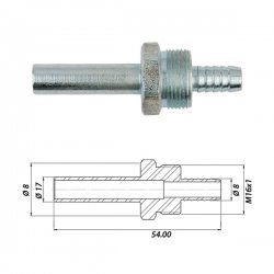 Штуцер для термопластиковой трубки  ?8-M16x1-?8
