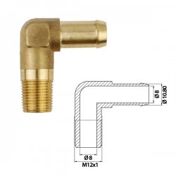 Уголок  90° M12x1 / ? 10 mm