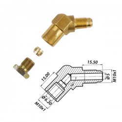 Уголок  135° M10x1 / M10x1